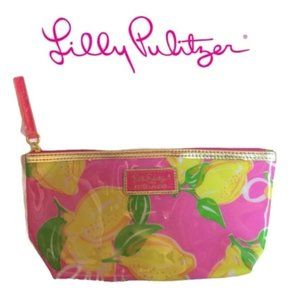 Lilly Pulitzer Estée Lauder Makeup Bag Pink Lemons